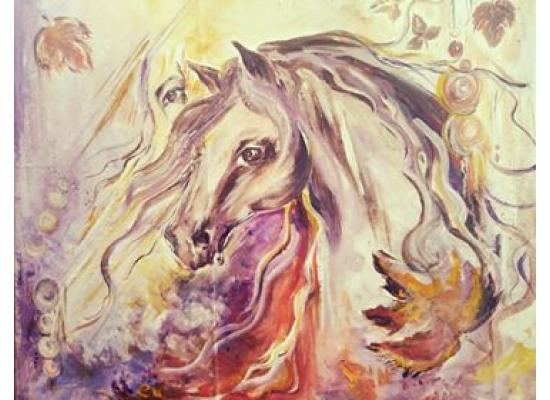 Horse Portrait Acrylic on canvas 